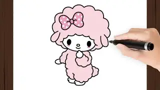 How To Draw a MY SWEET PIANO LAMB I SANRIO