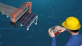 Intelligent operation and maintenance robot#solarrobot  #cleante#solarcleaning #solarrepair