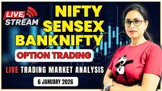 Live Trading Banknifty Nifty & Sensex Option 6 January ✅ #livetrading #nifty #bankniftylivetrading