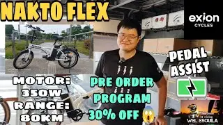 NAKTO FLEX PEDAL ASSIST BIKE  LESS 30% 
