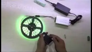 Aluminum 20 Keys RF Remote controller 5M 5050 RGB Strip lighting Kit