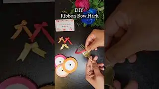 DIY Ribbon Bow Hack | How To Make A Ribbon Bow | Easy Ribbon Bow Tutorial #shorts #diy #ribbonbow