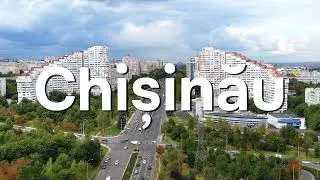 4K Aerial drone view of Chisinau, Moldova