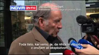 2015.11.20 Nova24TV: Jacques Lambert predsenik nogometnega prvenstva 2016