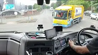 LGV/HGV Cockpit View The Wirral Merseyside  to Lymm Truck Stop