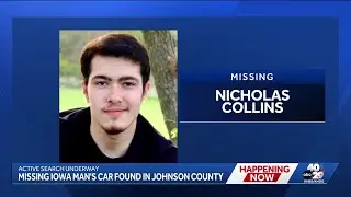 Missing Iowa man's car found in Johnson County
