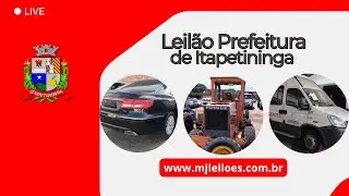 LEILÃO ON-LINE E PRESENCIAL DE VEÍCULOS DA PREF. DE ITAPETININGA/SP, 15/12/25 A PARTIR DAS 09 HORAS.