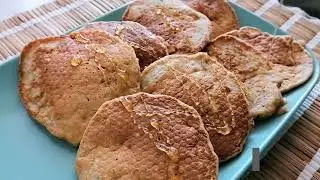 Bananen Havermout Pannenkoeken | Banana Oatmeal Pancakes