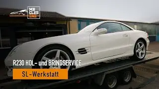 R230 Hol- und Bringservice bei Problemen mit ABC-Fahrwerk Motor Getriebe Benzinpumpe Verdeck #SL