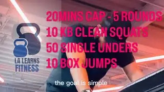 5 Rounds for Time: Kettlebell Clean Squats, Jump Rope & Box Jumps (20 Min Cap)