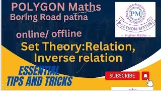 Set Theory : Relation, Inverse relation (Basic)