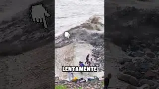 Essas pessoas quase foram atingidas por um tsunami #curiosidades