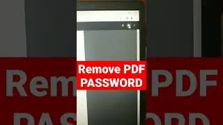 how to remove pdf password | pdf password unlock | pdf password remover | kaise hataye 