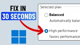 Add Missing High Performance Power Plan on Windows 11 (in 30 Seconds)