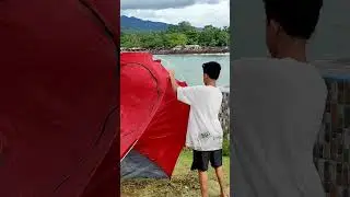 Camping and swimming in Anyer #shorts #anyer #camping #swimming #beach #fun #weekend