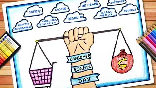 World Consumer Rights Day Drawing | Consumer Rights Day Poster | World Consumer Rights Day Chart