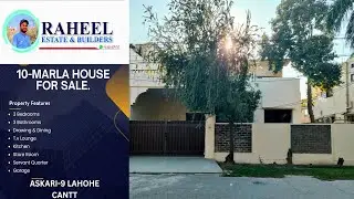 10 Marla 3-Bed SD House For Sale in Askari 9 Lahore Cantt | Army Officers Colony #gatedcommunity
