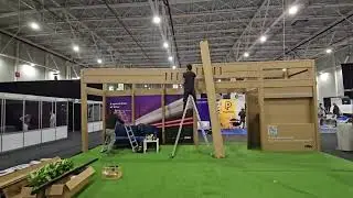 Cardboard Exhibition Booth - Speed Assembly by Pliabil Studio