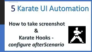 05 - How to take Screenshot in Karate UI Automation | Screenshot on Failures | Karate Hooks |