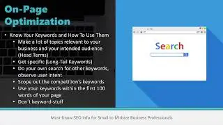 26 Must Know SEO Tips  |   Outsource My IT  |  (973) 638-2722