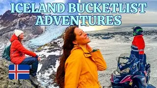 Ultimate Iceland South Coast Travel Bucket List Adventures: Glacier Snowmobiling and Kayla Ice Caves
