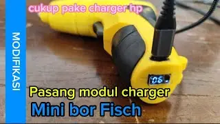 Install the Charger Module on the FISCH mini drill