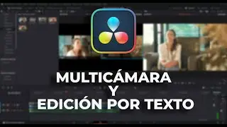 Multicam para entrevistas + edición por texto en DaVinci