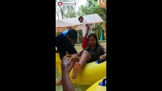 Double Tube Water Slides 💦 at Water Kingdom #shorts #waterpark