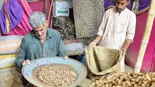 Peanut available in Sahiwal Recipe | Mungfali ko kaise bhunte hain | Chakwal ki Famous Mongphali 