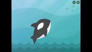 Tickle Course V1 - Orca Swimming in a Circle