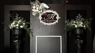 Black and White tone Wedding Decor plus floral installation