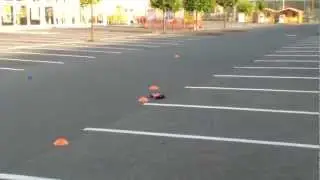 Tamiya F104pro Ezrun ESC Bullistorm 13t 2s Lipo 40% speed test run