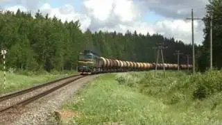 [LDz] Strenči 2М62УР-112 with a long freight train