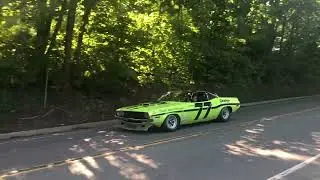Vintage race weekend at Watkins Glen NY Parade on original race course