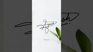 Ayush name signature style