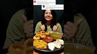 Eating Panipuri, Momos, Maggi Noodles #shorts #ppeats #panipuri