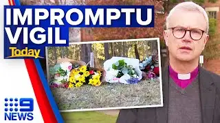 Impromptu vigil held for victims of deadly Hunter Valley bus crash | 9 News Australia