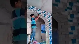 Round arch wall tiles fitting techniques