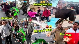 Part 2 Mussoorie crazy hyper ride reaction 🥰fight 🥰1st super modified kawasaki zx10r in Uttarakhand