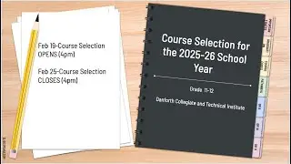 Grade 11-12 Course Selection Presentation