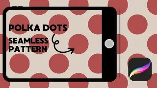 How To Make Seamless Polka Dots Pattern In Procreate | Easy For Beginners