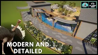 Planet Zoo Modern Detailed Enclosure Build | Common Ostrich Habitat |