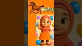 Fast vs Slow!  |Vocabulary & Fun Animation #Learning English
