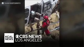 Helicopter crew rescues Long Beach man after he gets trapped behind waterfall