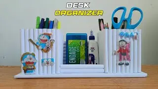 DIY-How To Make a Desk Organizer Out Of Paper|Making Paper Pen Holder|Craft with Sahil