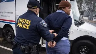 US Postal Service Mail Carrier Arrested on Route | Postal Police & Local PD Body Cam