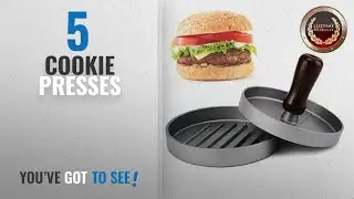 Top 10 Cookie Presses [2018]: Burger Press, Allezola Hamburger Patty Maker, Non Stick Patty Mould,