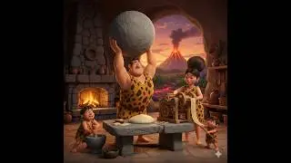Stone Age Pasta Making #cooking #asmr #food #viral #trending #animation #satisfying #relaxing