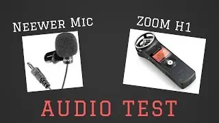 Neewer Lav Mic with Zoom H1 Recorder