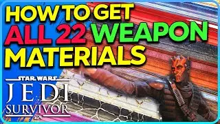 ALL Lightsaber Weapon Materials Star Wars Jedi Survivor